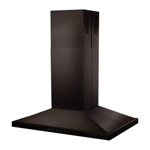 ZLINE 36 in. 400 CFM Island Range Hood in Black Stainless Steel, BSGL2iN-36