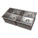 ZLINE 36 in. Anton Undermount Double Bowl DuraSnow Stainless Steel Kitchen Sink with Bottom Grid SR50D-36S