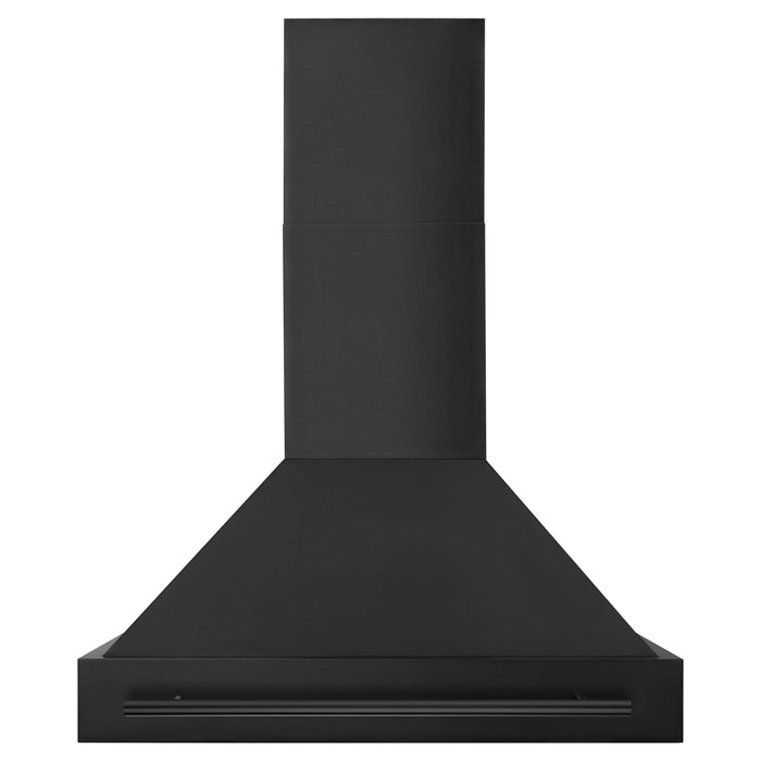 ZLINE 36 In. Black Stainless Steel Range Hood with Black Stainless Steel Handle, BS655-36-BS