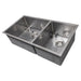 ZLINE 36 in. Chamonix Undermount Double Bowl DuraSnow Stainless Steel Kitchen Sink with Bottom Grid SR60D-36S