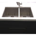 ZLINE 36 in. Chamonix Undermount Double Bowl DuraSnow Stainless Steel Kitchen Sink with Bottom Grid SR60D-36S