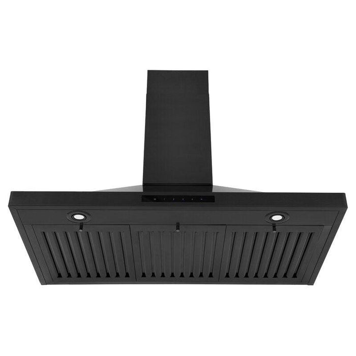 ZLINE 36 in. Convertible Vent Wall Mount Range Hood in Black Stainless Steel, BSKBN-36