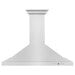 ZLINE 36 in. Convertible Vent Wall Mount Range Hood in Stainless Steel with Crown Molding, KBCRN-36