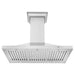 ZLINE 36 in. Convertible Vent Wall Mount Range Hood in Stainless Steel with Crown Molding, KBCRN-36