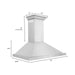 ZLINE 36 in. Convertible Vent Wall Mount Range Hood in Stainless Steel with Crown Molding, KBCRN-36