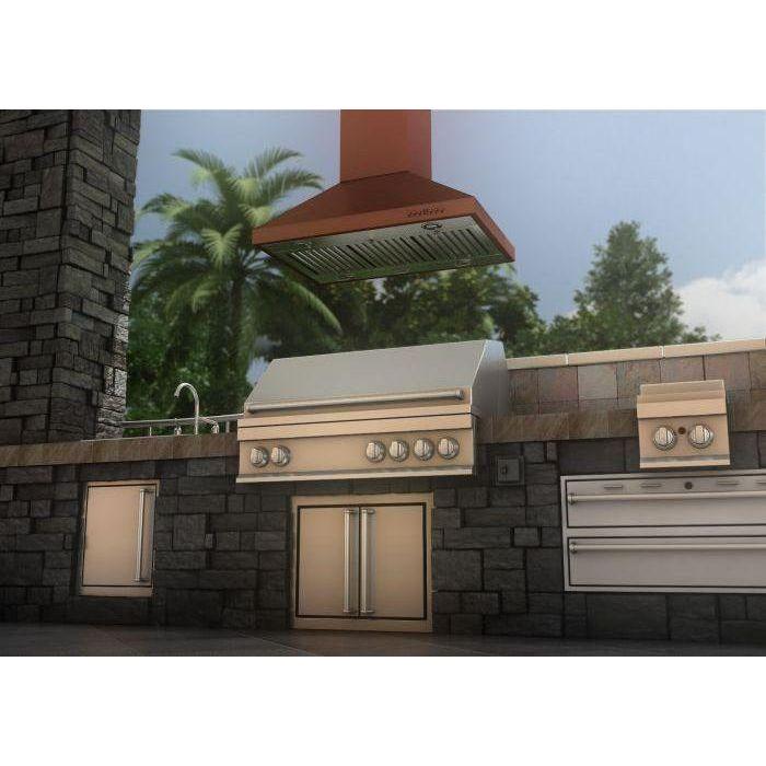 ZLINE 36 in. Copper Island Range Hood 8KL3iC-36