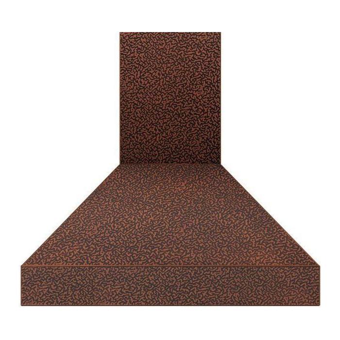 ZLINE 36 in. Copper Wall Range Hood with Crown Molding 8667E-36