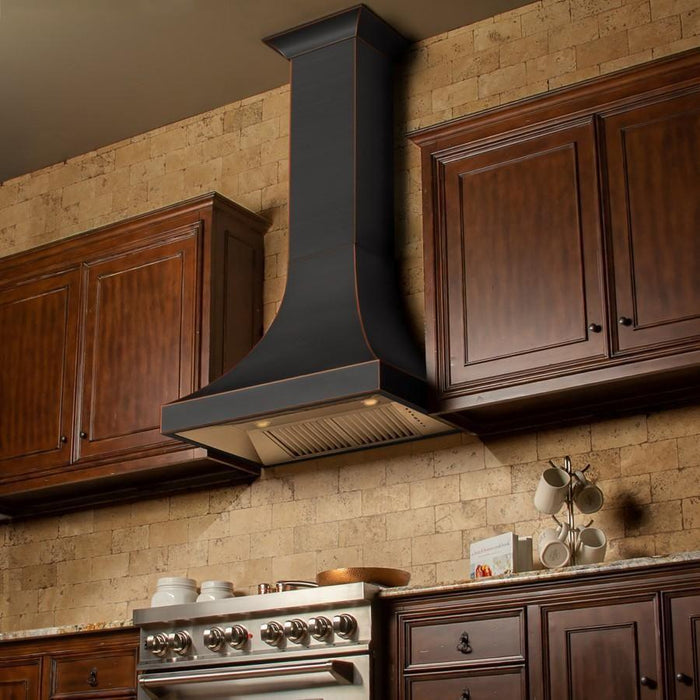 ZLINE 36 in. Designer Series Oil-Rubbed Bronze Wall Range Hood 8632B-36