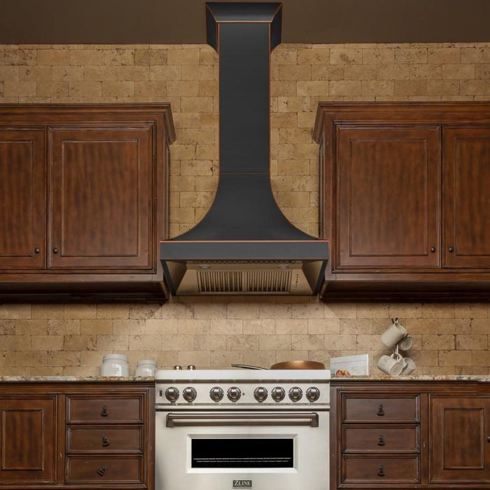 ZLINE 36 in. Designer Series Oil-Rubbed Bronze Wall Range Hood 8632B-36