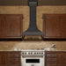 ZLINE 36 in. Designer Series Oil-Rubbed Bronze Wall Range Hood 8632B-36