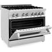 ZLINE 36 in. Dual Fuel Range and 36 in. Range Hood Appliance Package 2KP-RARH36