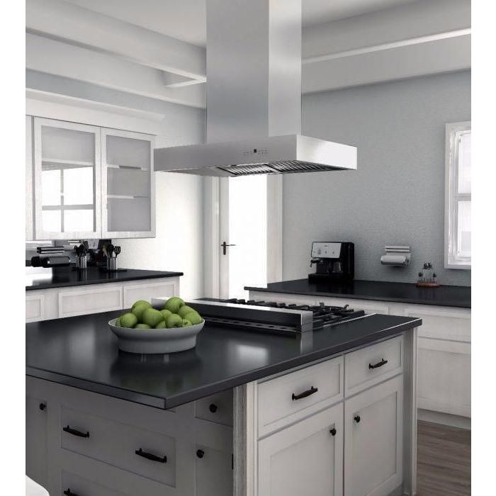 ZLINE 36 In. Ducted Outdoor Island Mount Range Hood In Stainless Steel KECOMi-304-36