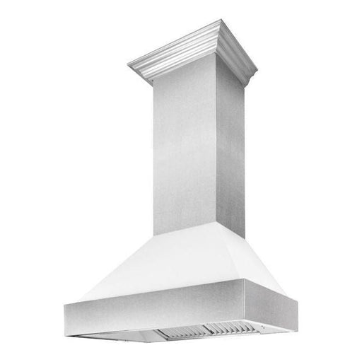 ZLINE 36 in. DuraSnow Finish Range Hood with White Matte Shell 8654WM-36