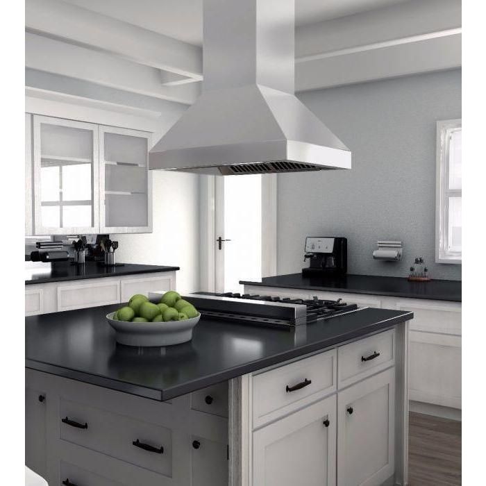 ZLINE 36 in. Outdoor/Indoor Island Stainless Range Hood 597i-304-36