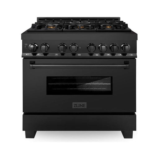 ZLINE 36 in. Professional Dual Fuel Range with Gas Burner and Electric Oven