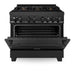 ZLINE 36 in. Professional Dual Fuel Range with Gas Burner and Electric Oven