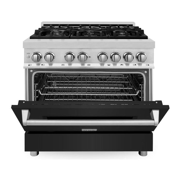 ZLINE 36 in. Professional Dual Fuel Range with Gas Burner and Electric Oven