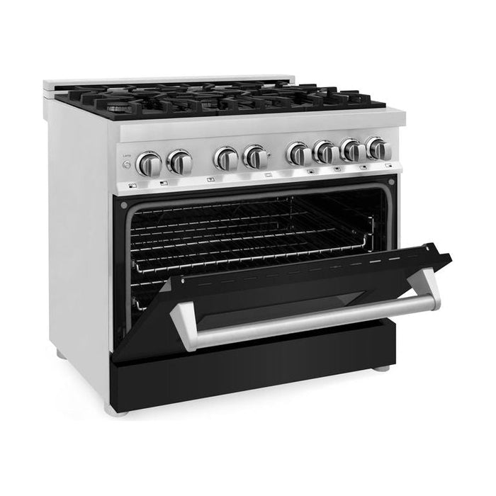 ZLINE 36 in. Professional Dual Fuel Range with Gas Burner and Electric Oven