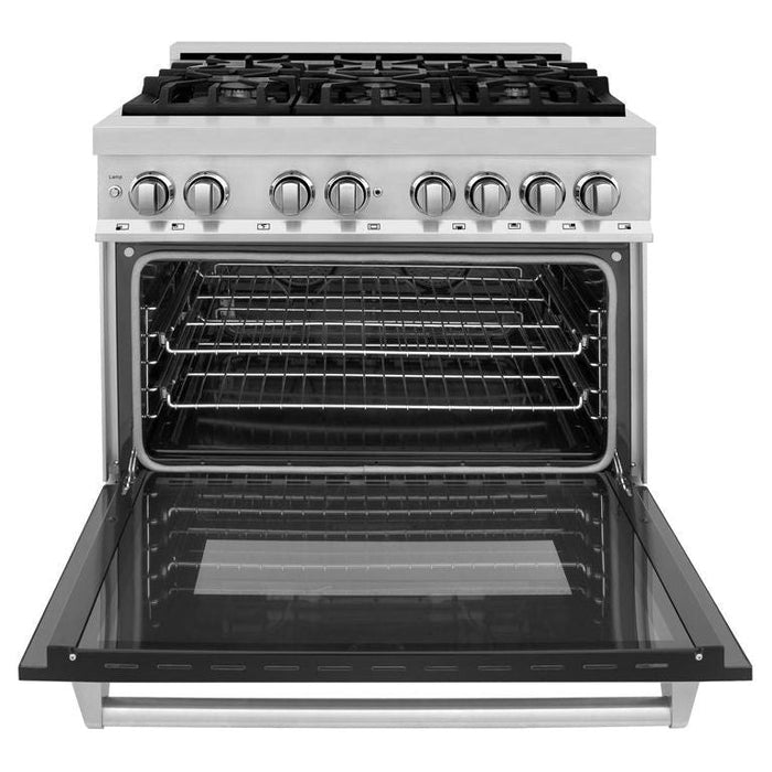 ZLINE 36 in. Professional Dual Fuel Range with Gas Burner and Electric Oven