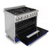 ZLINE 36 in. Professional Dual Fuel Range with Gas Burner and Electric Oven