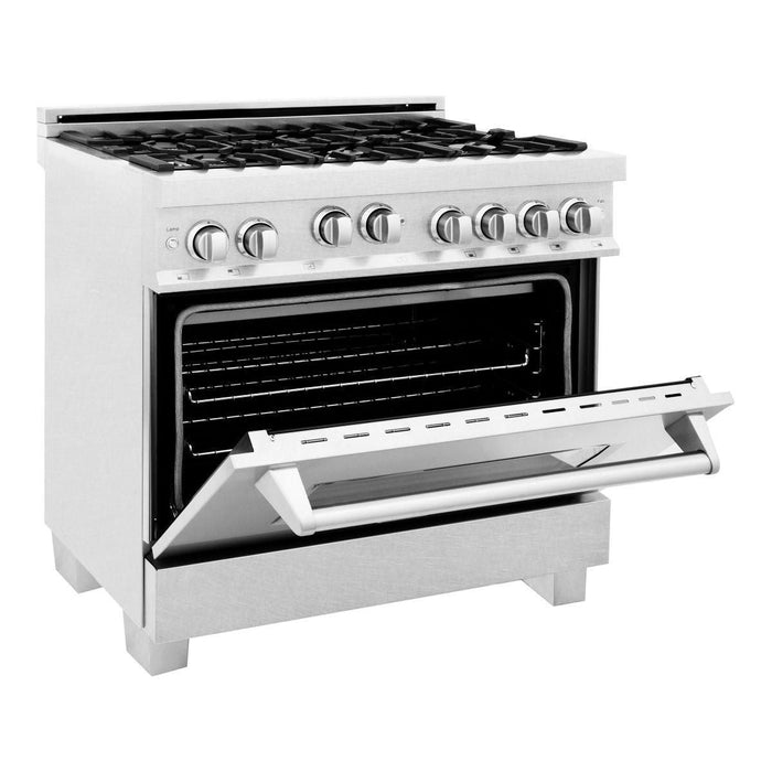 ZLINE 36 in. Professional Dual Fuel Range with Gas Burner and Gas Oven