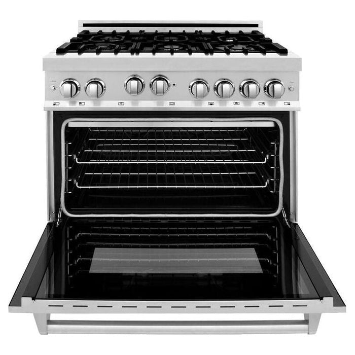 ZLINE 36 in. Professional Dual Fuel Range with Gas Burner and Gas Oven