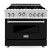 ZLINE 36 in. Professional Dual Fuel Range with Gas Burner and Gas Oven