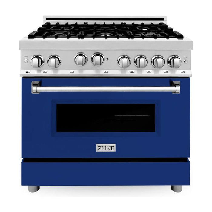 ZLINE 36 in. Professional Dual Fuel Range with Gas Burner and Gas Oven