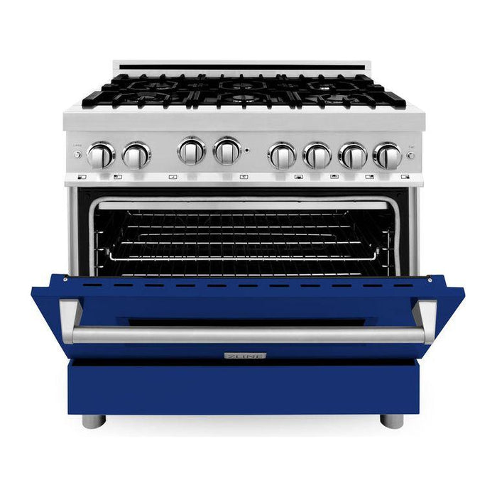 ZLINE 36 in. Professional Dual Fuel Range with Gas Burner and Gas Oven