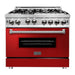 ZLINE 36 in. Professional Dual Fuel Range with Gas Burner and Gas Oven