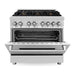 ZLINE 36 in. Professional Gas Burner/Electric Oven Stainless Steel Range with Brass Burners RA-BR-36