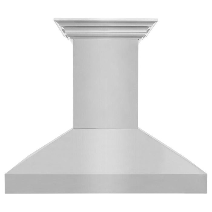 ZLINE 36 in. Professional Wall Mount Range Hood In Stainless Steel with Built-in CrownSound Bluetooth Speakers 597iCRN-BT-36