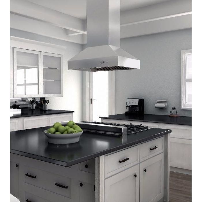 ZLINE 36 in. Remote Dual Blower Stainless Island Range Hood 697i-RD-36