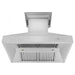 ZLINE 36 in. Stainless Steel Wall Range Hood with Built-in CrownSound Bluetooth Speakers 667CRN-BT-36