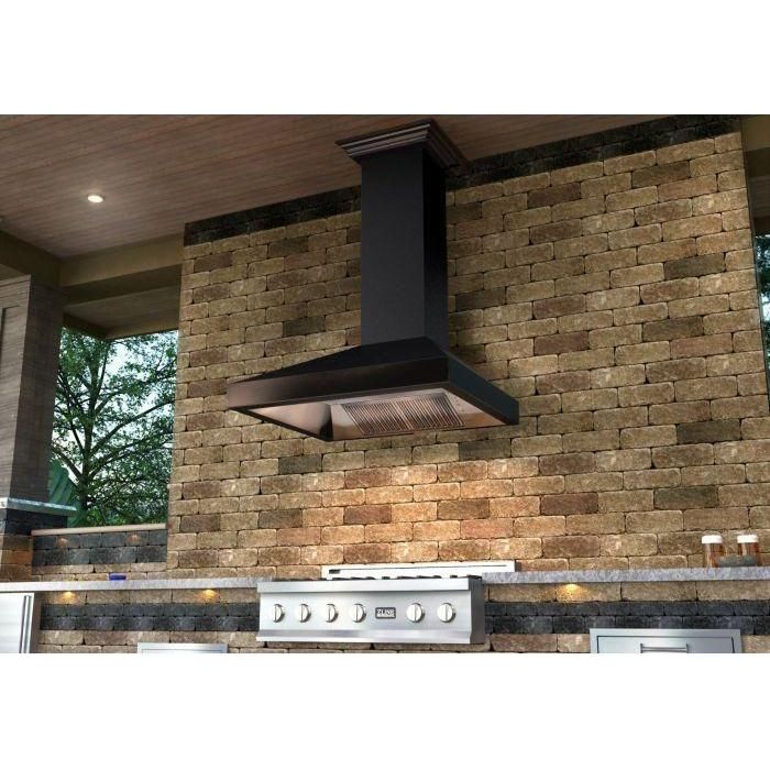 ZLINE 36 in. W 24 in. D Oil-Rubbed Bronze Wall Range Hood 8667B-36