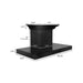 ZLINE 36 in. Wall Mount Range Hood In Black Stainless Steel with BlueTooth Crown Molding BSKENCRN-BT-36