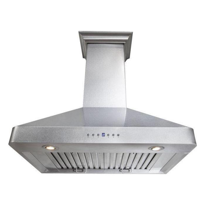 ZLINE 36 in. Wall Range Hood, DuraSnow® Finished, Stainless Steel, 8KF2S-36