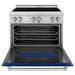 ZLINE 36 Inch 4.6 cu. ft. Induction Range with a 4 Element Stove and Electric Oven in Blue Gloss, RAIND-BG-36