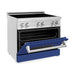 ZLINE 36 Inch 4.6 cu. ft. Induction Range with a 4 Element Stove and Electric Oven in Blue Matte, RAIND-BM-36