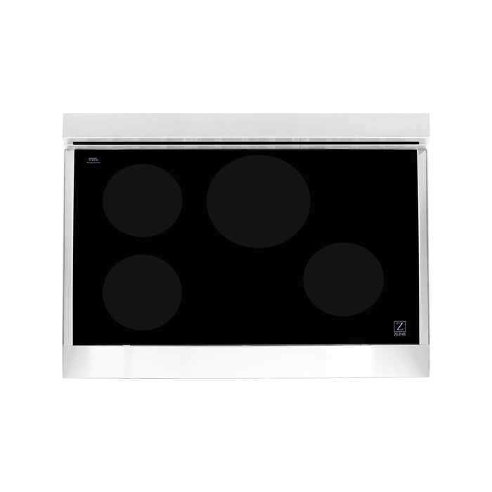 ZLINE 36 Inch 4.6 cu. ft. Induction Range with a 4 Element Stove and Electric Oven in DuraSnow® Stainless Steel, RAIND-SN-36