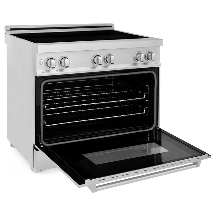 ZLINE 36 Inch 4.6 cu. ft. Induction Range with a 4 Element Stove and Electric Oven in Stainless Steel, RAIND-36