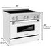 ZLINE 36 Inch 4.6 cu. ft. Induction Range with a 4 Element Stove and Electric Oven in White Matte, RAIND-WM-36