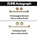 ZLINE 36 Inch Autograph Edition Stainless Steel Range Hood with Champagne Bronze Handle 8654STZ-36-CB