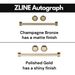 ZLINE 36 Inch Autograph Edition Stainless Steel Range Hood with Gold Handle, KB4STZ-36-G