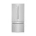 ZLINE 36-Inch Built-In 19.6 cu. ft. 3-Door French Door Refrigerator with Internal Water and Ice Dispenser in Stainless Steel (RBIV-304-36)