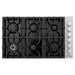 ZLINE 36-Inch Drop-In Gas Stovetop with 6 Gas Burners and Black Porcelain Top (RC36-PBT)