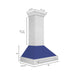 ZLINE 36 Inch DuraSnow® Stainless Steel Range Hood with Blue Matte Shell, 8654SNX-BM-36