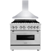 ZLINE 36 Range and 36 Range Hood Appliance Package