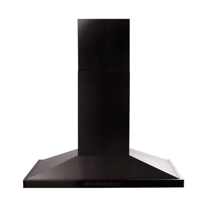 ZLINE 42 in. 400 CFM Island Range Hood Black Stainless Steel BSGL2iN-42