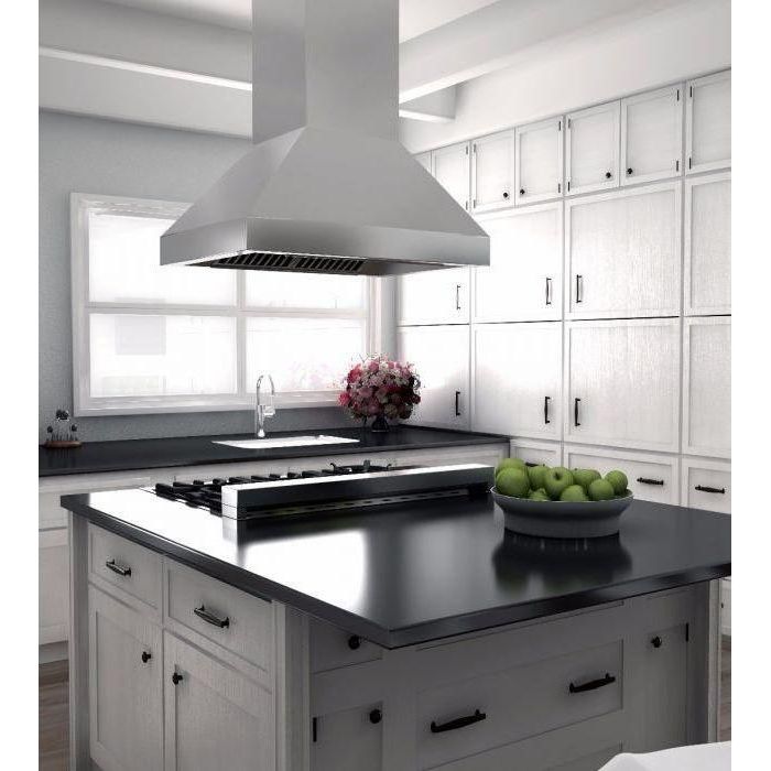 ZLINE 42 in. Outdoor/Indoor Island Stainless Range Hood 597i-304-42